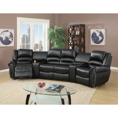 4 seat discount reclining sectional sofa